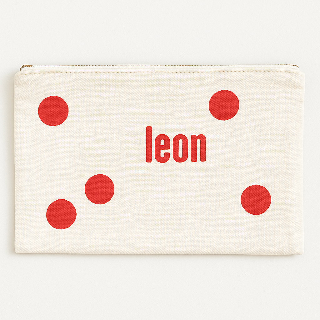 Francis Ebet toiletry bag dots red