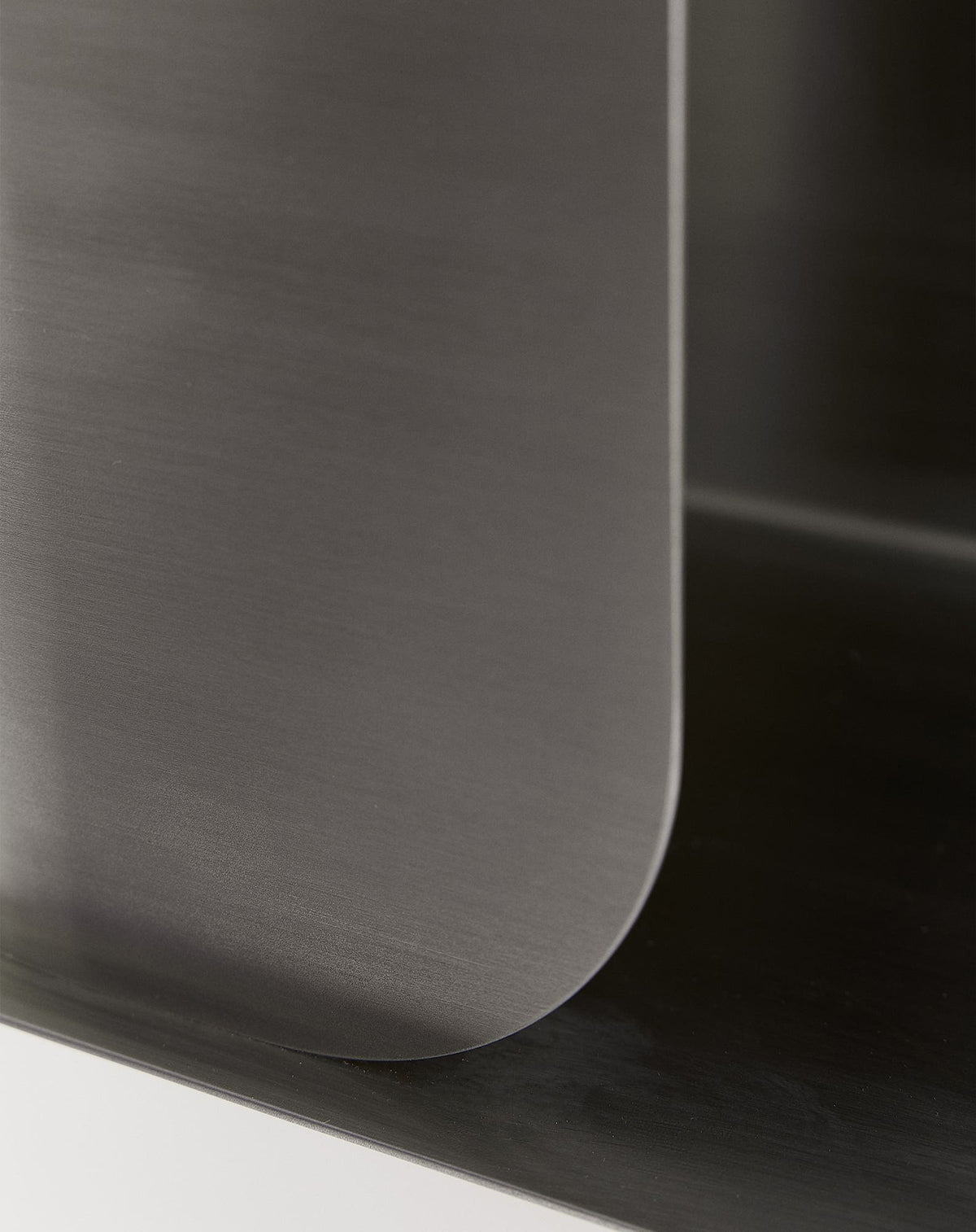 Nobodinoz brushed stainless steel wall bedside table