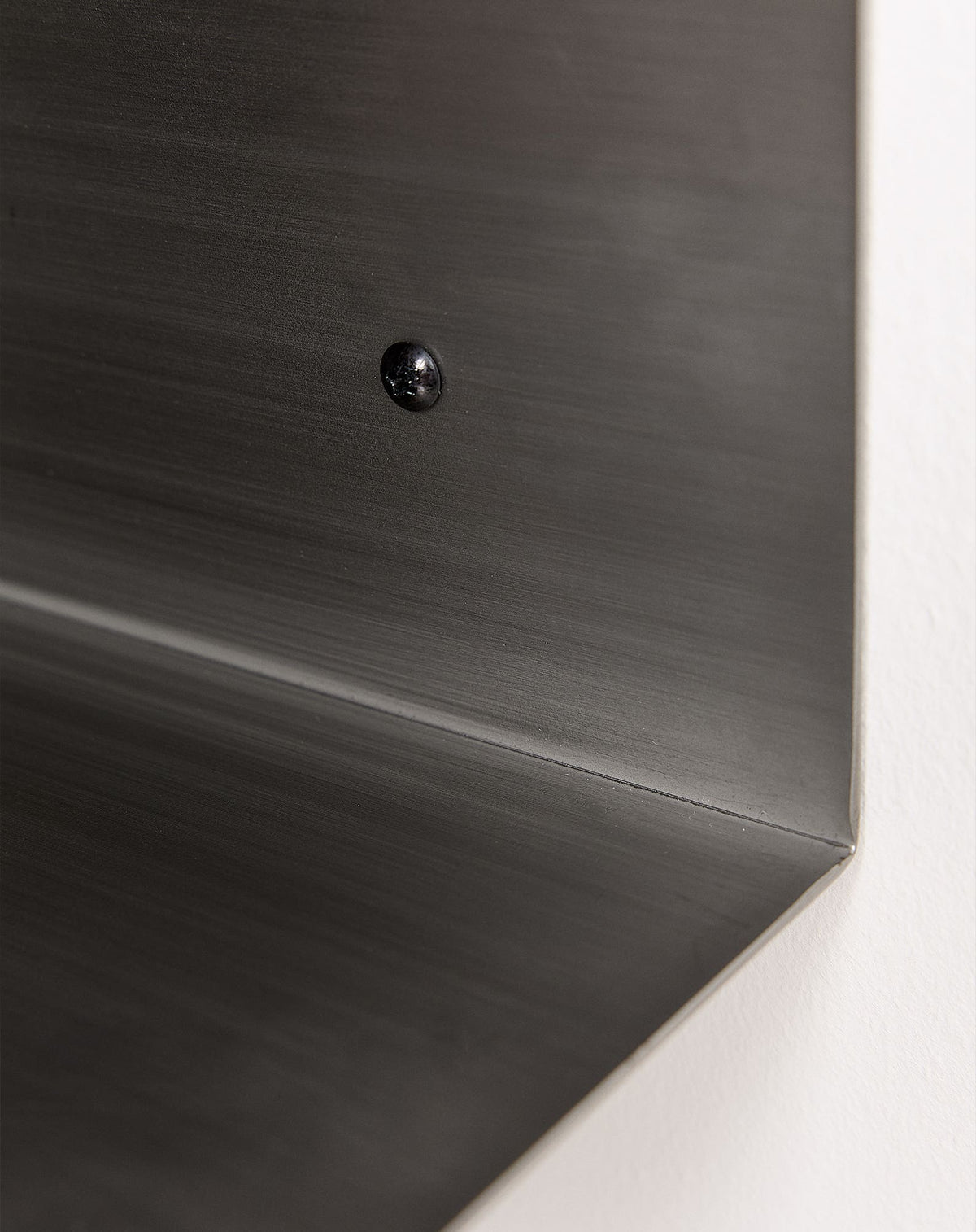 Nobodinoz brushed stainless steel wall bedside table
