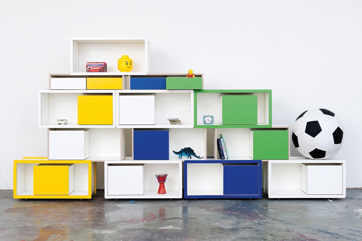 Pure Position brick for kids Colourful Big House Regalkombination