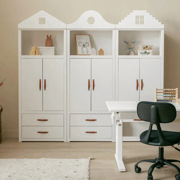 Lifetime Kidsrooms Glockengiebelfront für Regal Weiss
