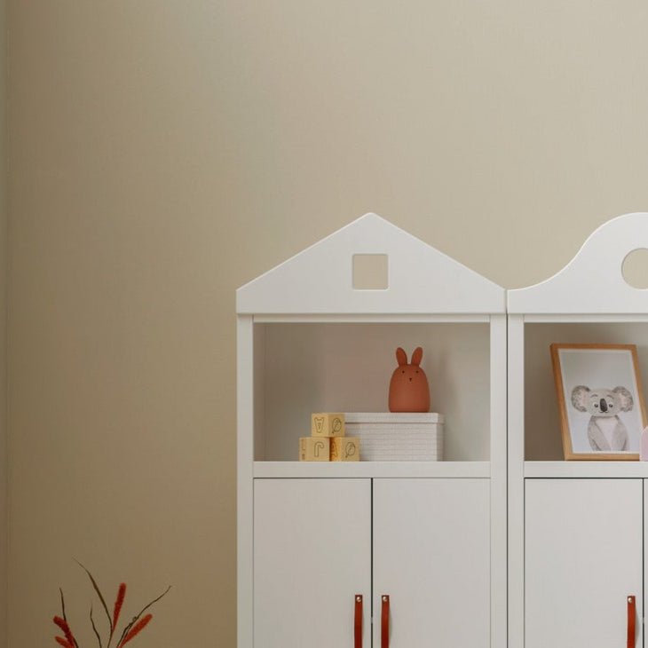 Lifetime Kidsrooms house Frontale a timpano per scaffale bianco