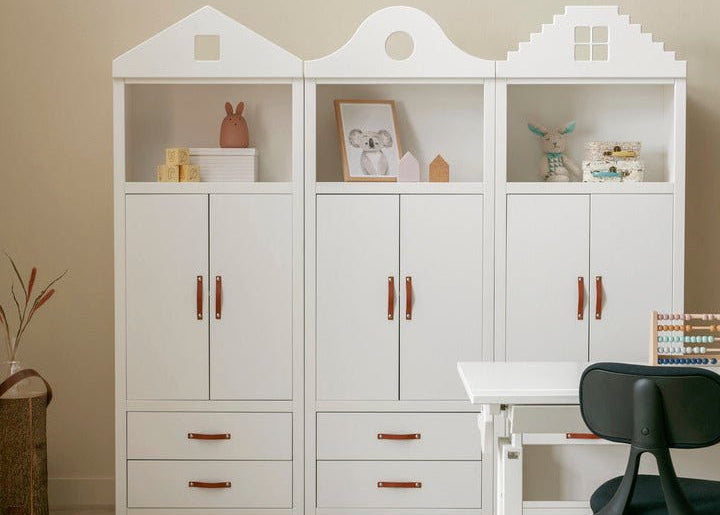 Libreria a tre ripiani Lifetime Kidsrooms Bianco