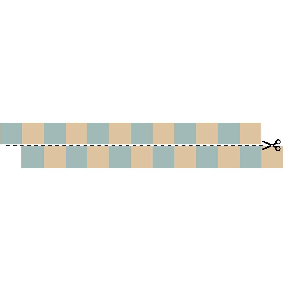 Dekornik Bordüre Slim Beige Blau