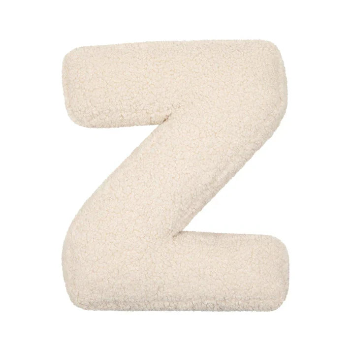 Betty's Home letter cushion Z cream bouclé