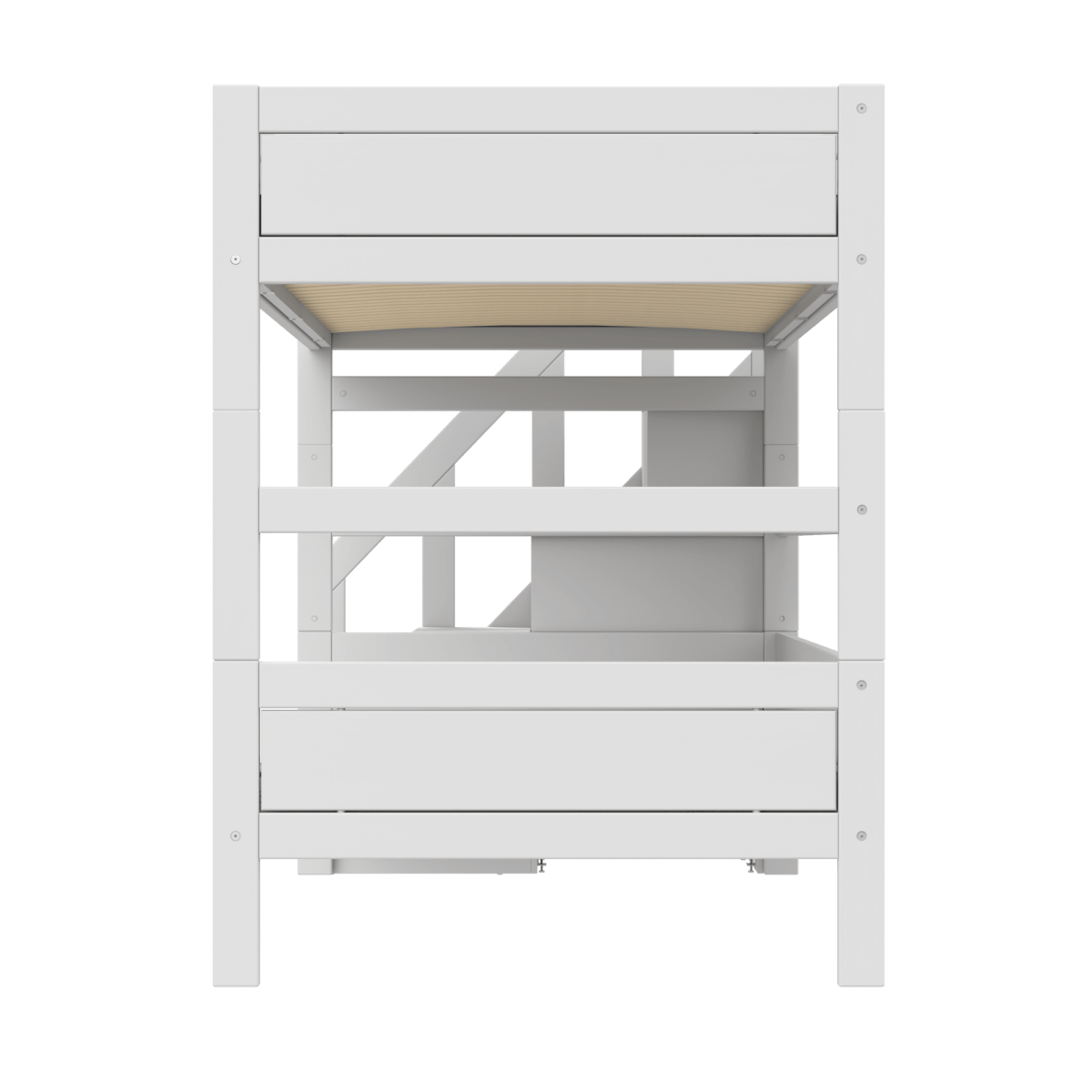 Letto a castello Lifetime Kidsrooms 120 con scale Bianco