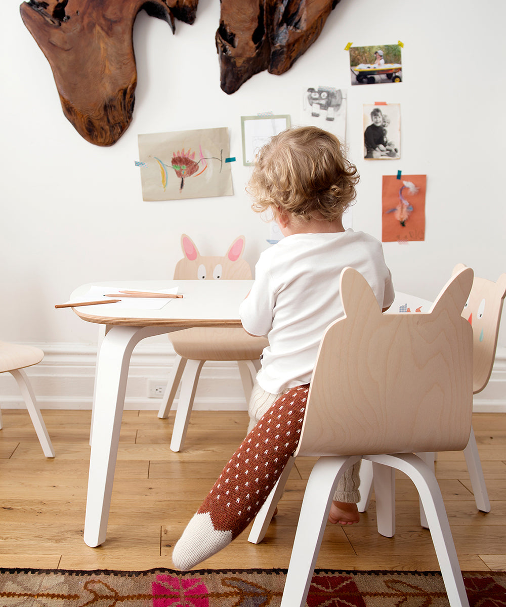 Sedia per bambini Oeuf NYC Bunny (set di 2), betulla