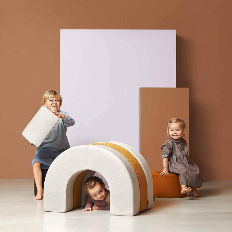 byKlipKlap Build &amp; Bounce – Mrs. Hair Beige – Vielseitiges Spielmodul für Kinder