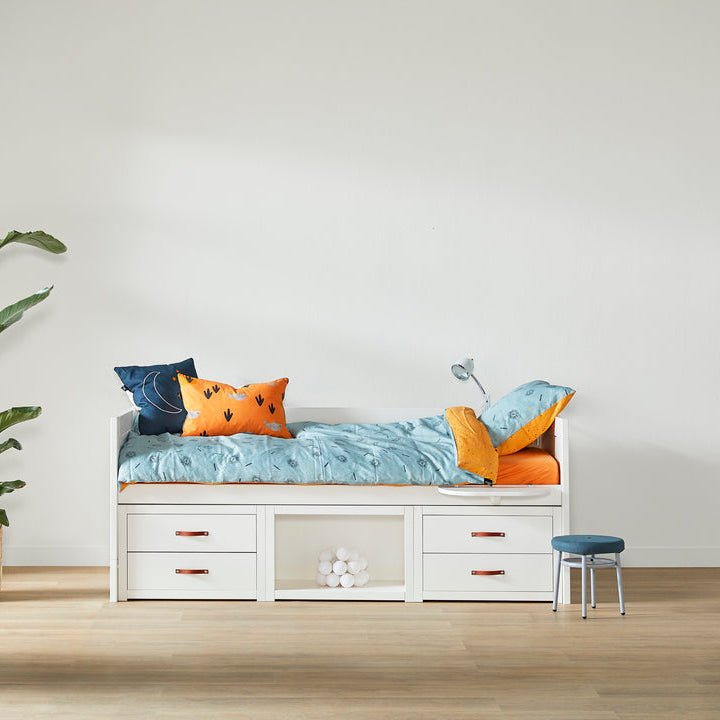 Lifetime Kidsrooms Tagesbett mit Schubladen und Stauraum - Original Weiss
