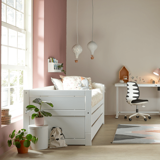 Lifetime Kidsrooms Lit de jour avec lit d'appoint & tiroir de lit - Original Blanc
