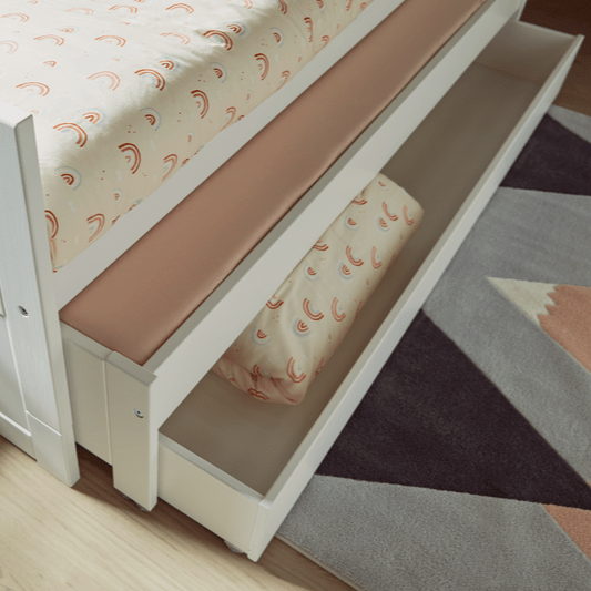 Lifetime Kidsrooms Lit de jour avec lit d'appoint & tiroir de lit - Original Blanc
