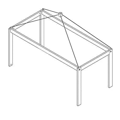 Lifetime Kidsrooms canopy frame - 128 cm White