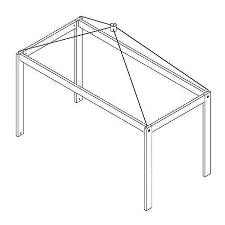 Lifetime Kidsrooms Canopy frame - 146 cm White