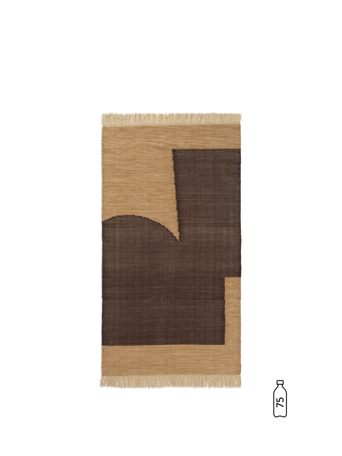 Ferm Living Tappeto Forene - 80 x 140 - Tan/Chocolate