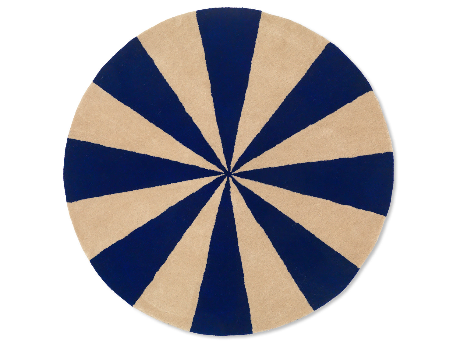 Ferm Living Arch Tufting-Teppich - Large - Bright Blue/Off-white