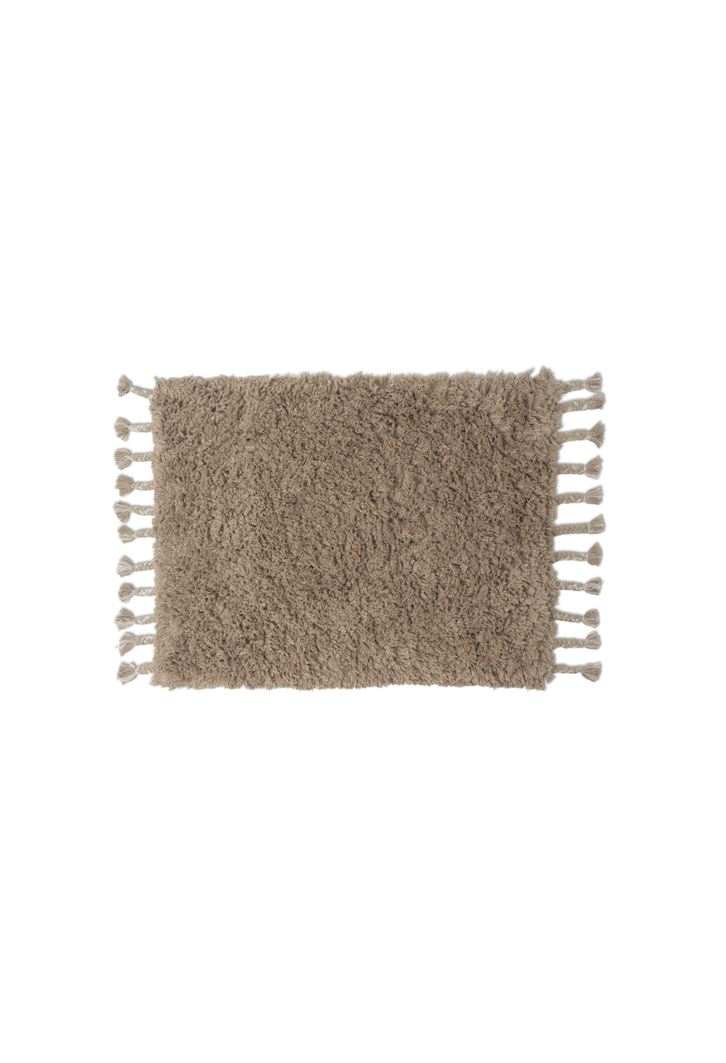 Ferm Living Amass Long Pile Mat - White Pepper