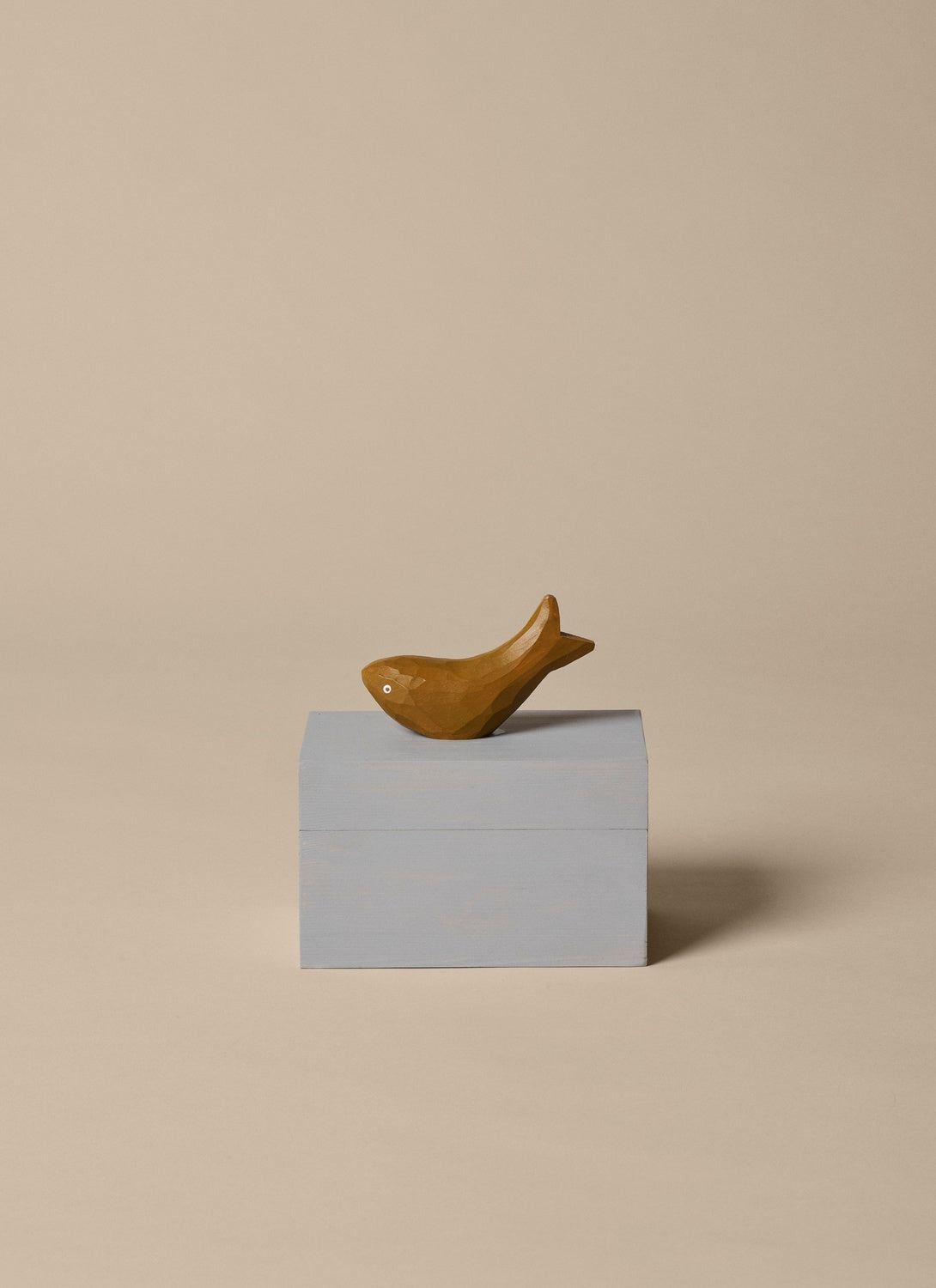 Ferm Living Harbour Box - Pesce - Blu nebbia/oro antico