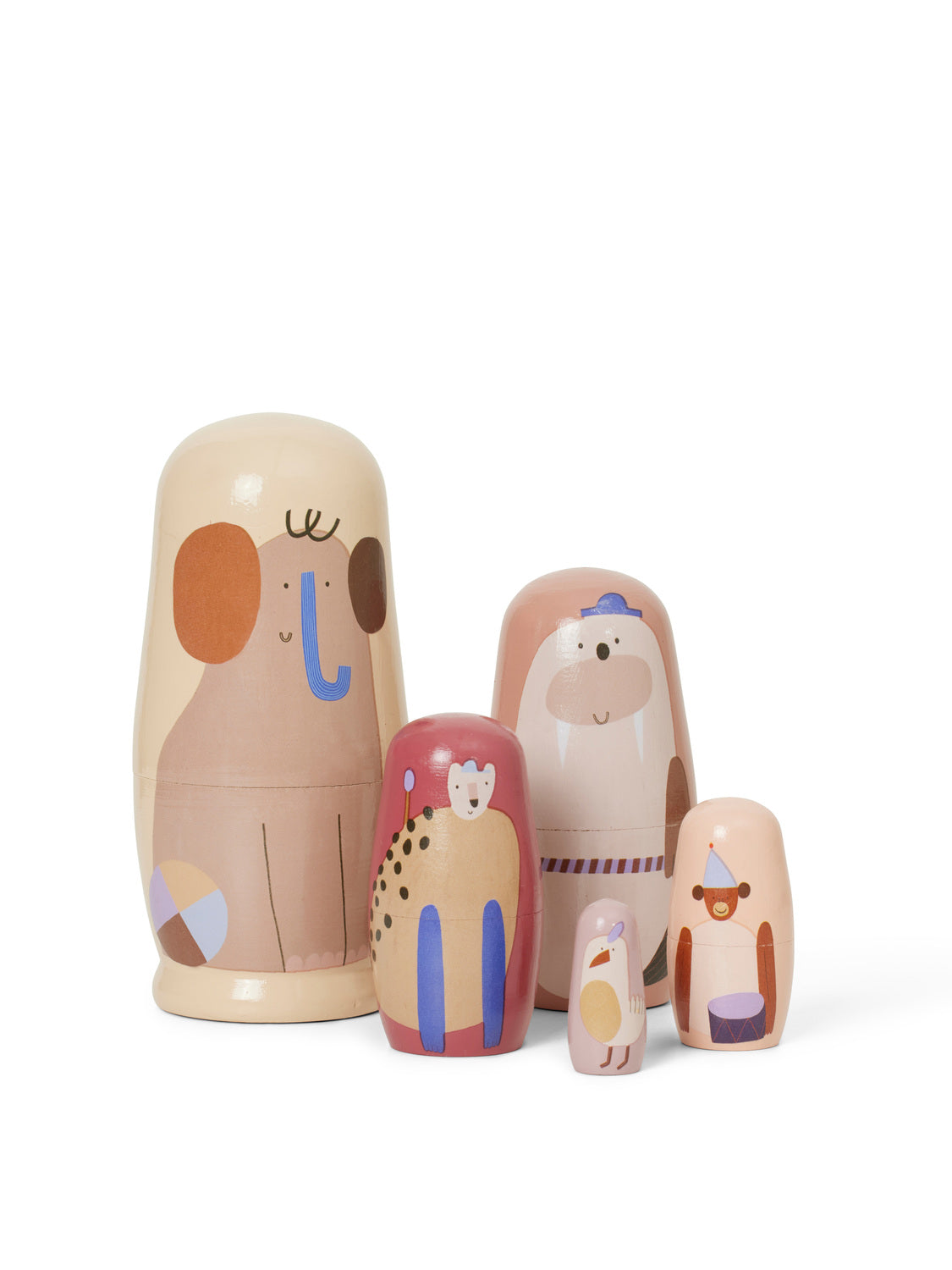 Ferm Living Critter Nesting Dolls - Multi