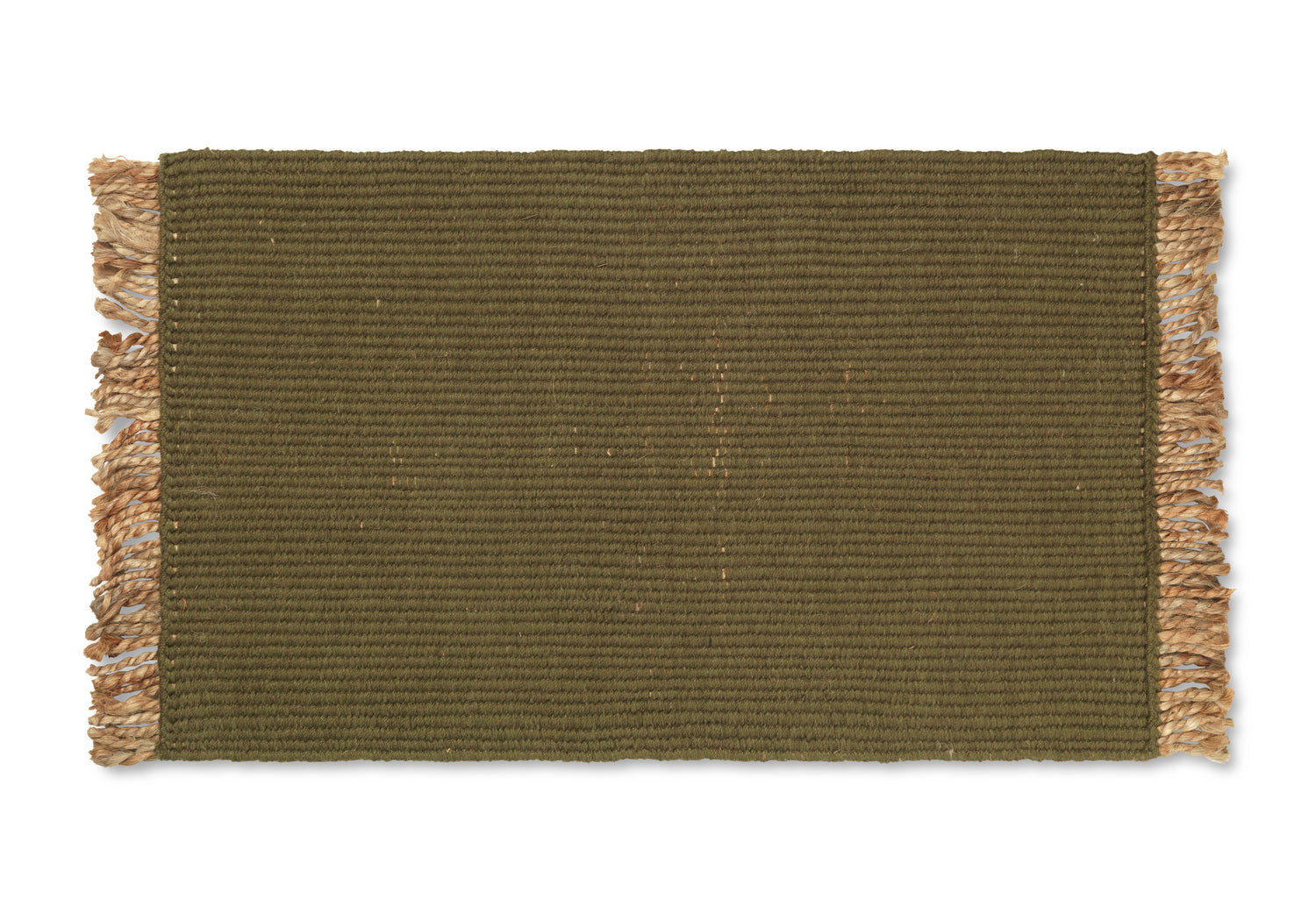 Ferm Living Block Mat - Olive/Natural