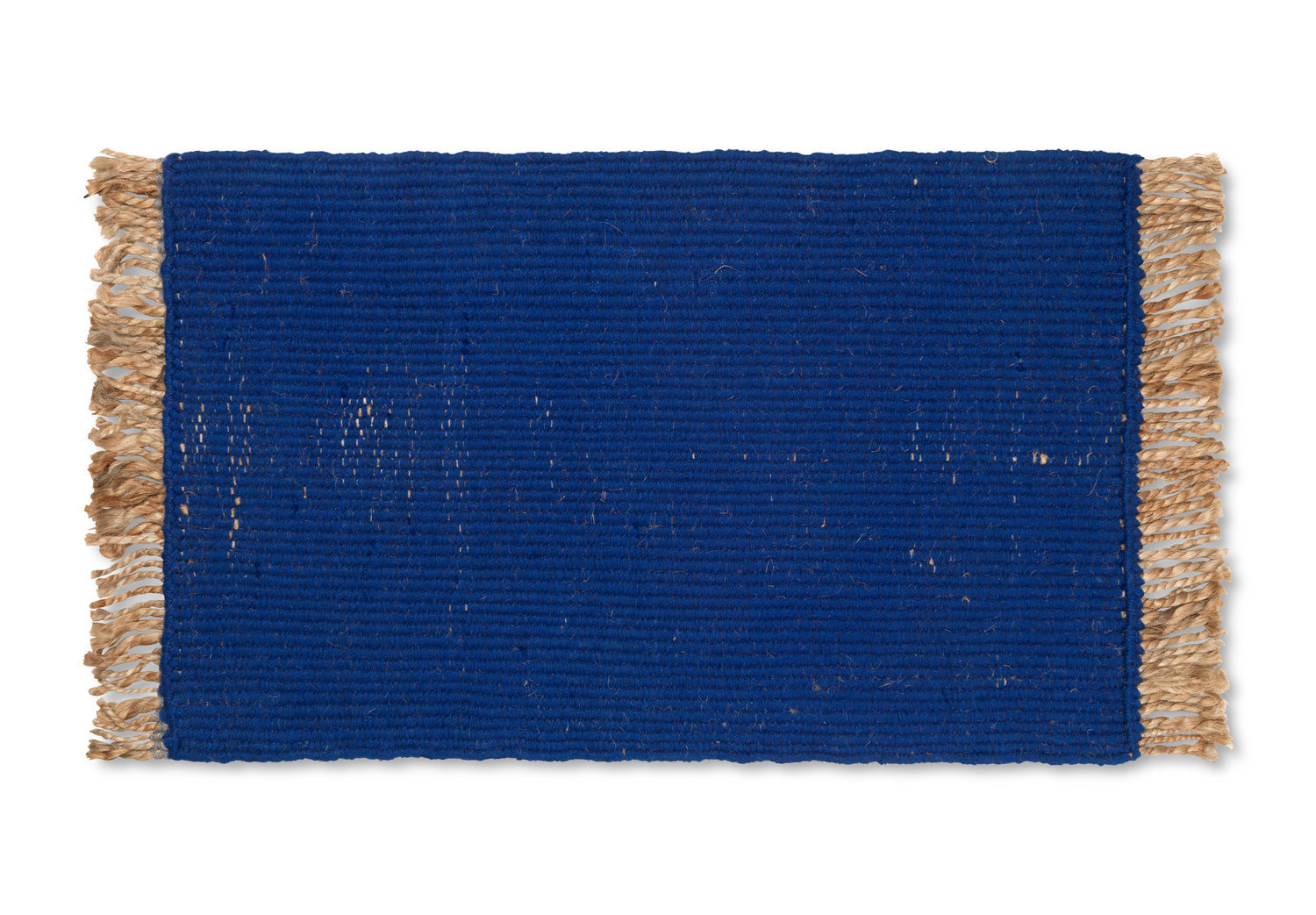 Ferm Living Block Mat - Bright Blue/Natural