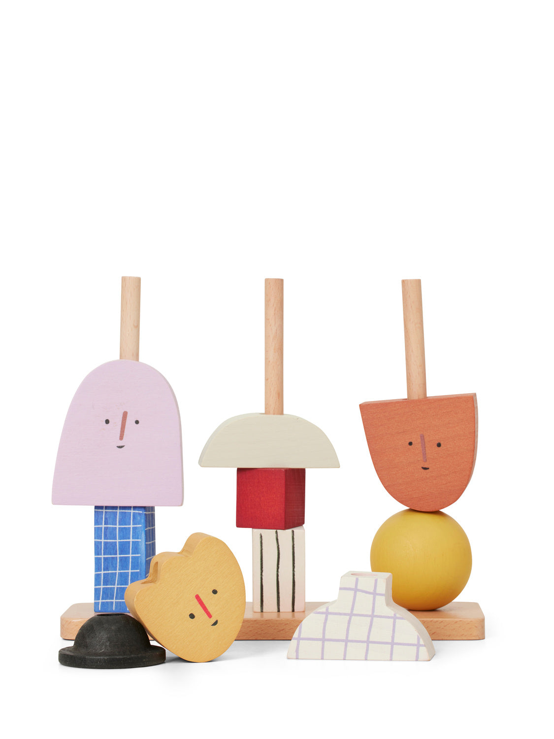 Ferm Living Character Stacking Blocks - Multi