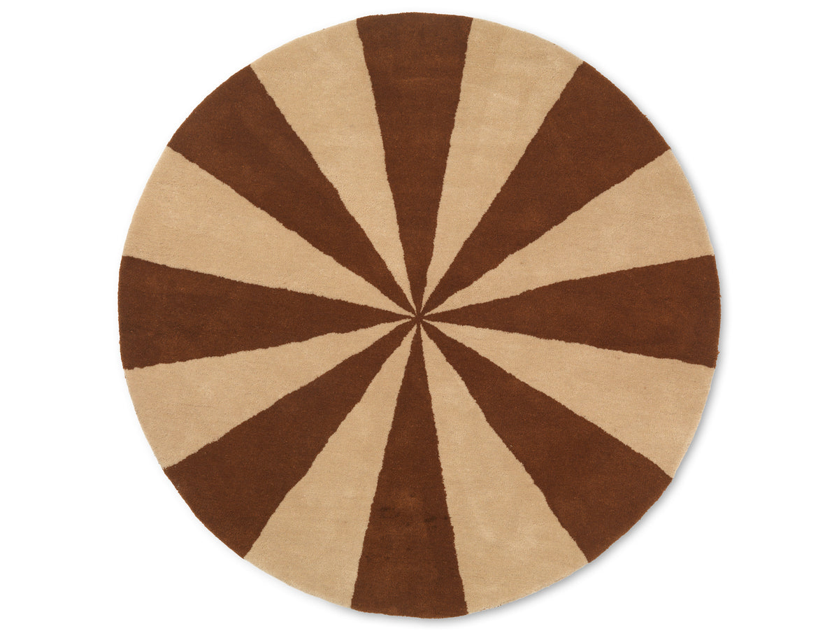 Ferm Living Arch Tufted Rug - Large - Dark Brick/Off-white