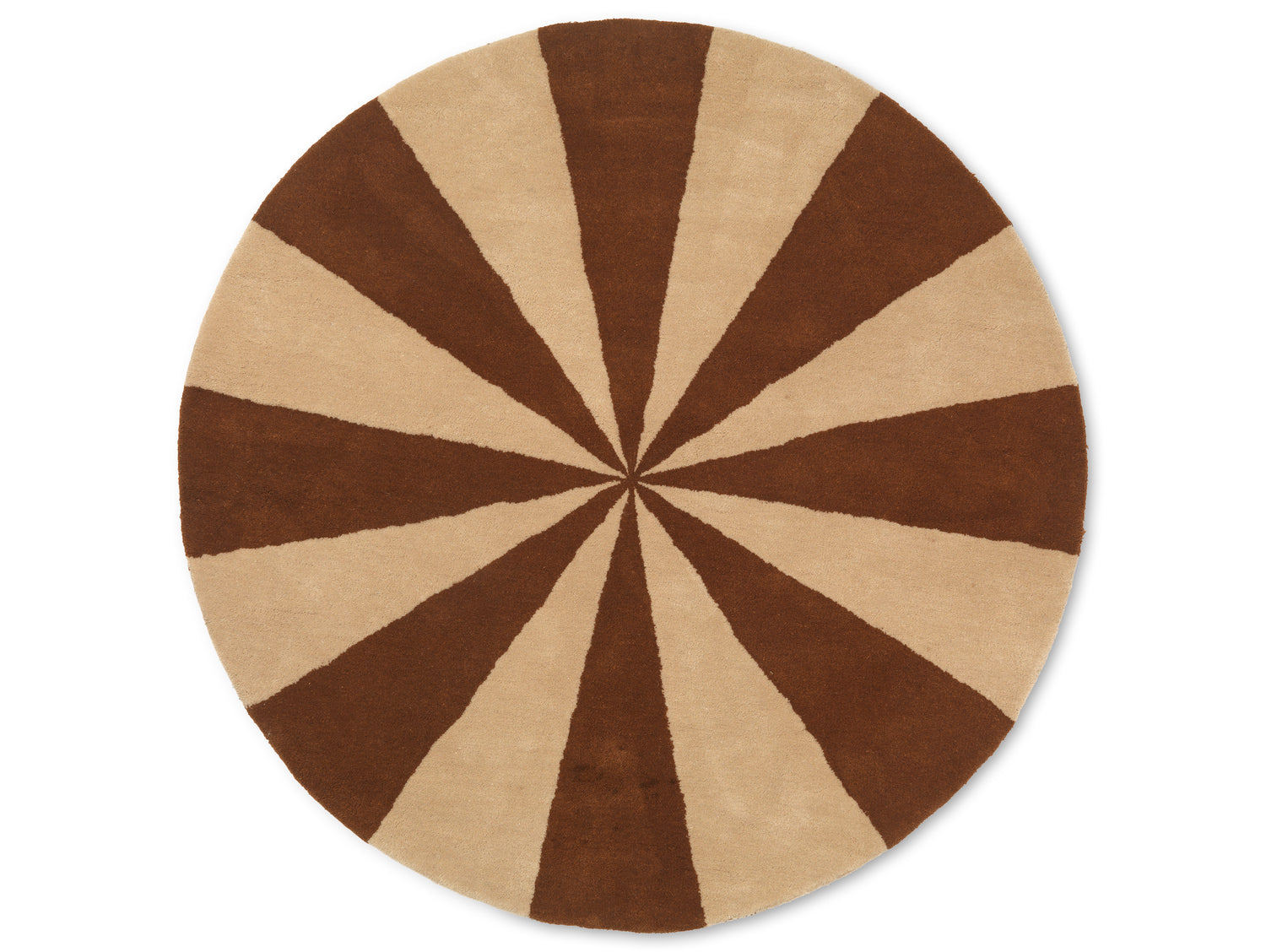 Ferm Living Arch Tufting-Teppich - Large - Dark Brick/Off-white