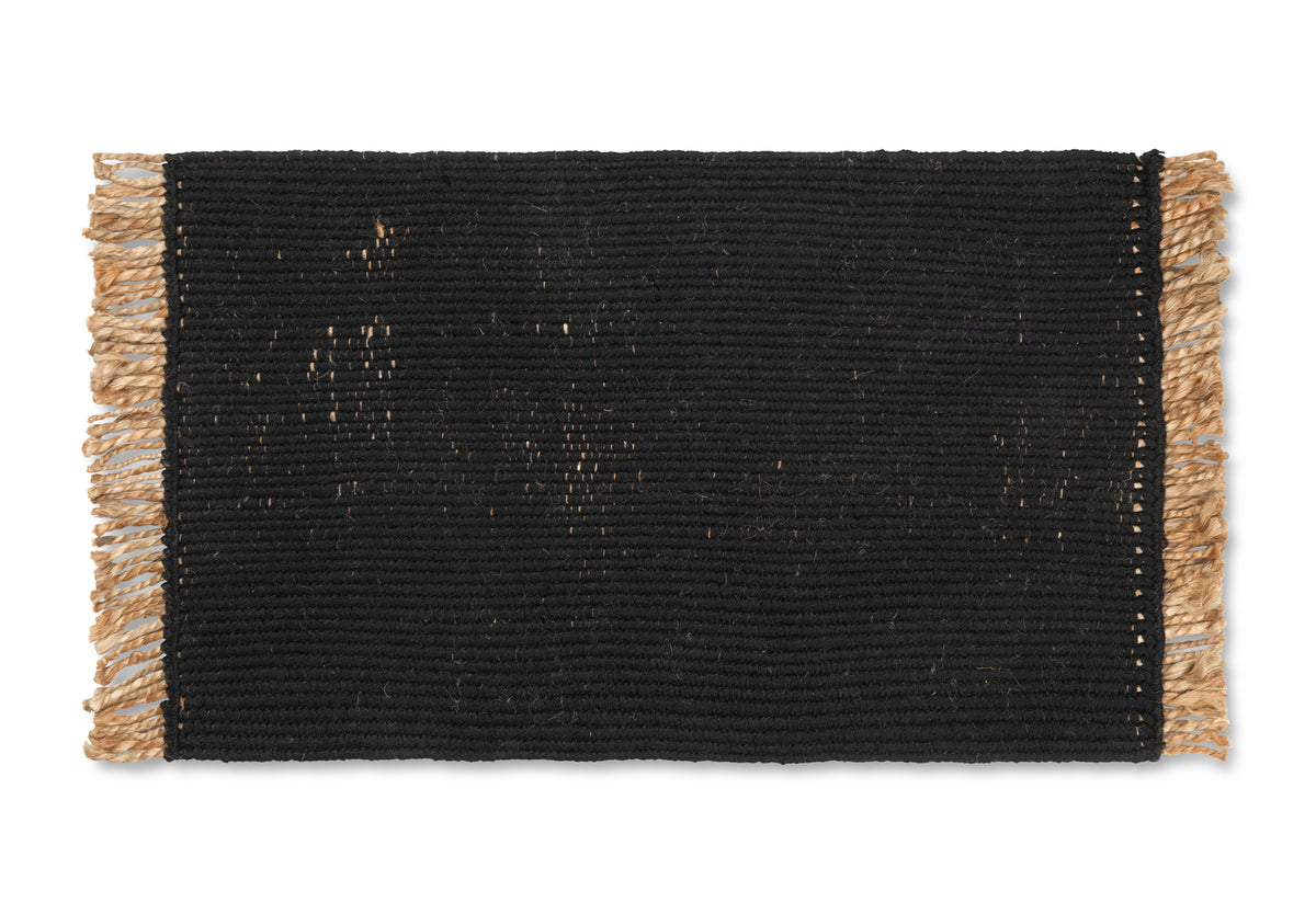 Ferm Living Block Mat - Noir/Naturel