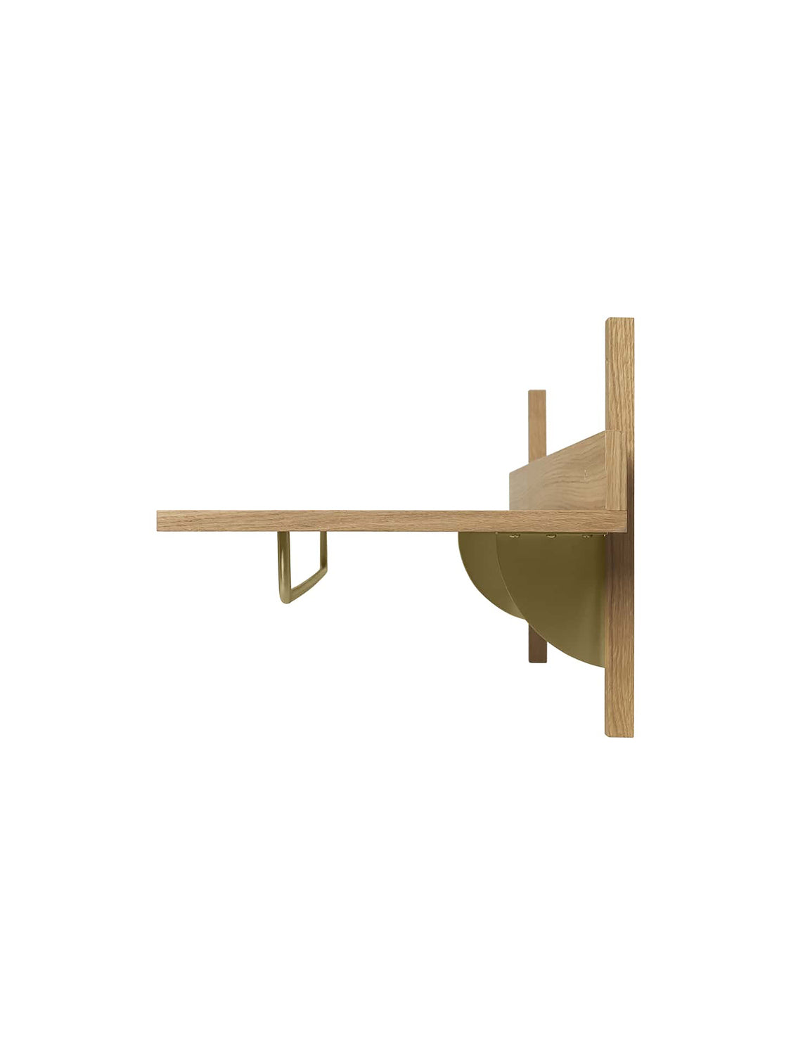 Ferm Living Sector Scaffale per armadio - Rovere/Ottone