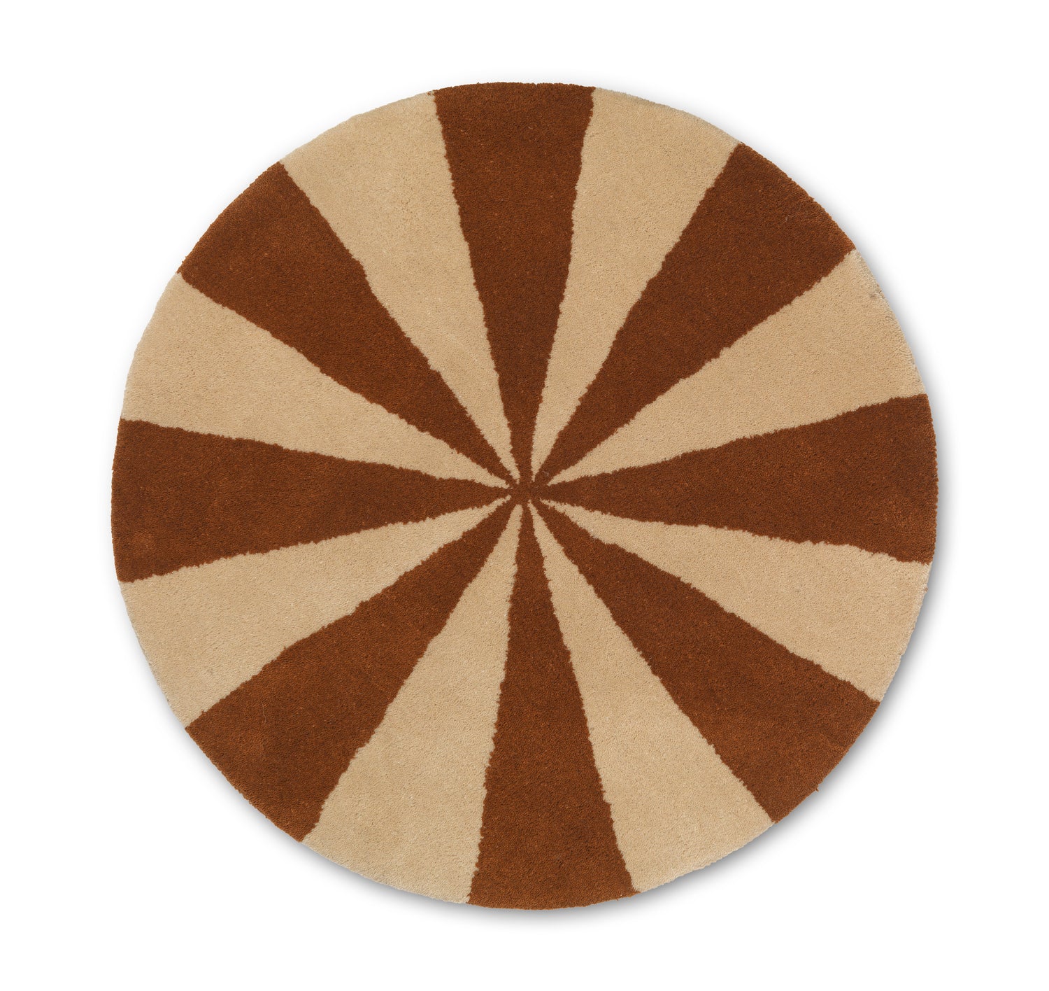 Ferm Living Arch Tufting-Teppich - Small - Dark Brick/Off-white