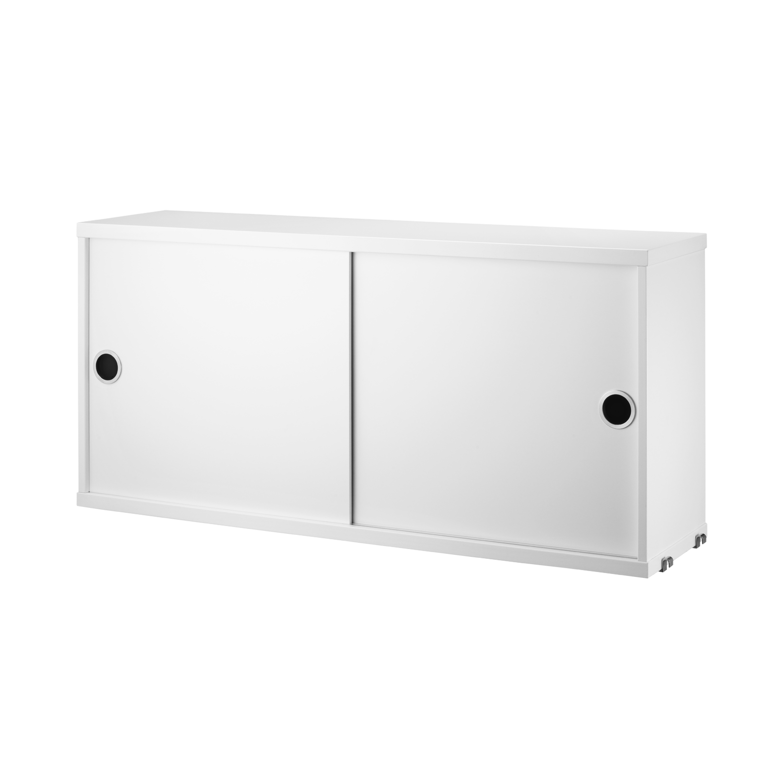 Cabinet with Sliding Doors w78 x d20 x h37 cm White