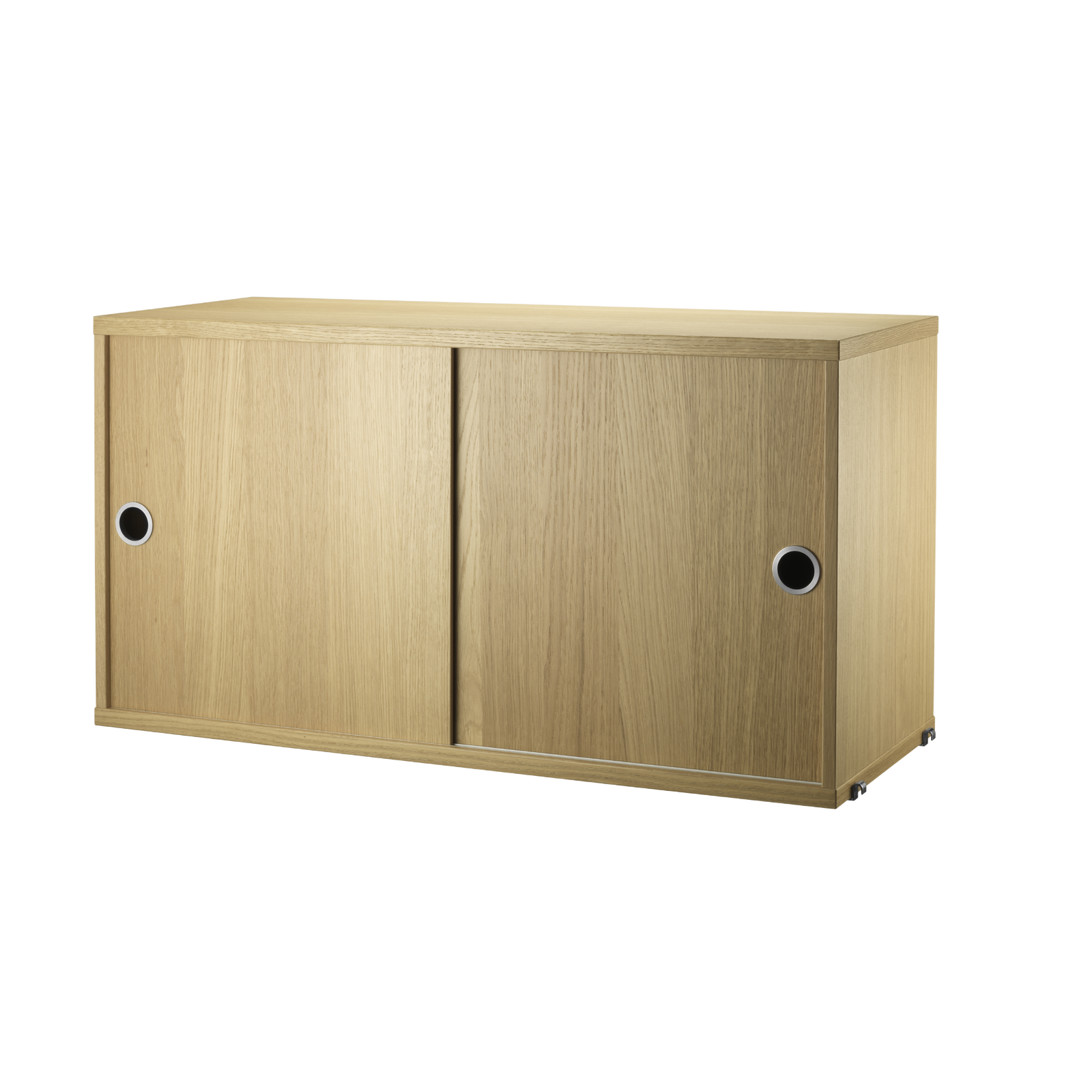 Cabinet with Sliding Doors w78 x d30 x h42 cm Oak