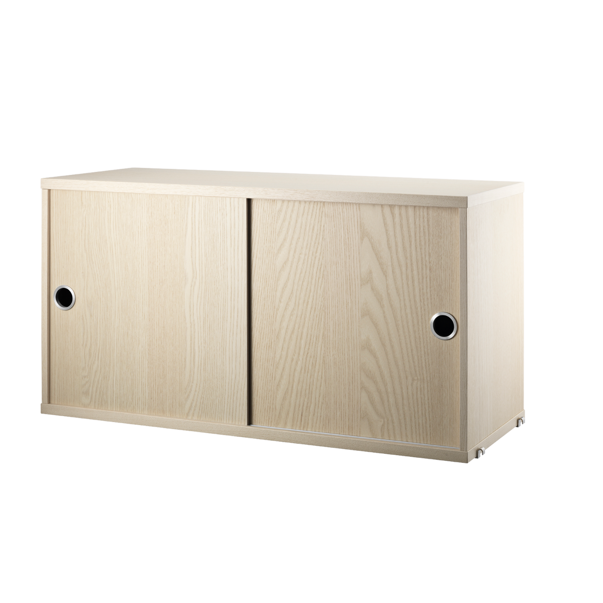 Cabinet with Sliding Doors w78 x d30 x h42 cm Ash
