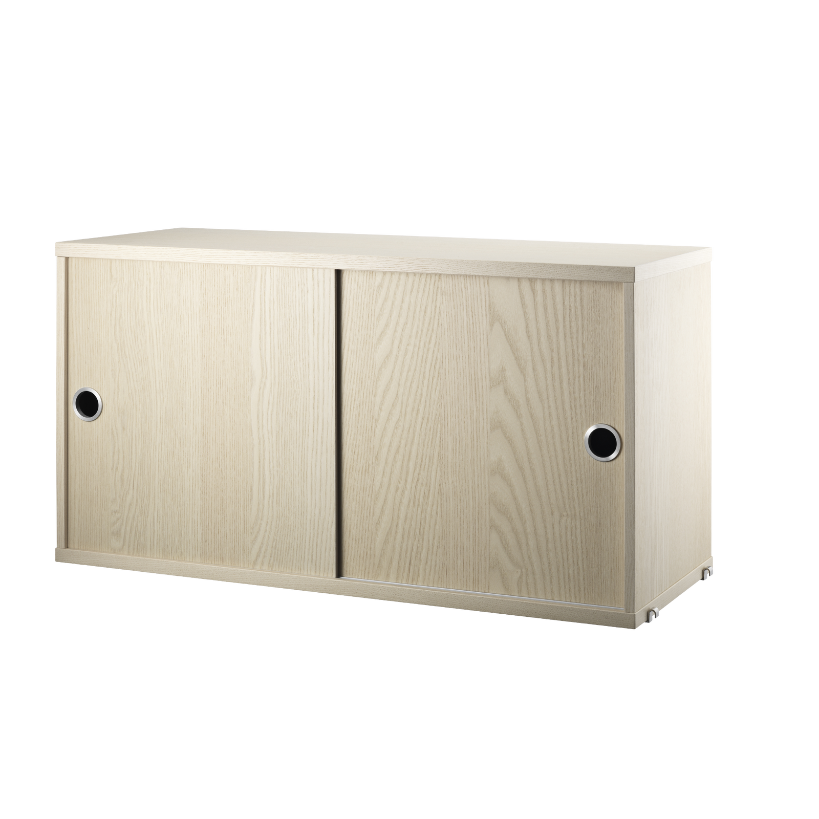 Cabinet with Sliding Doors w78 x d30 x h42 cm Ash