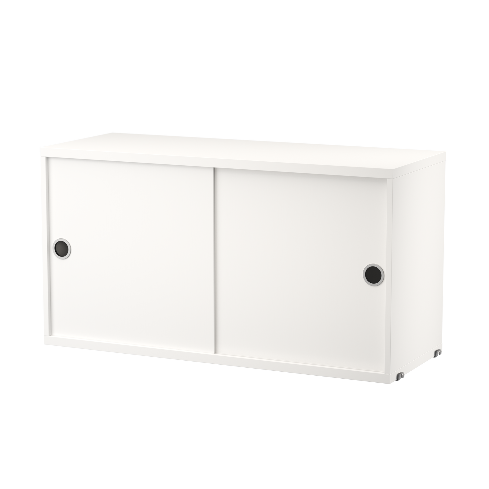 Cabinet with Sliding Doors w78 x d30 x h42 cm White