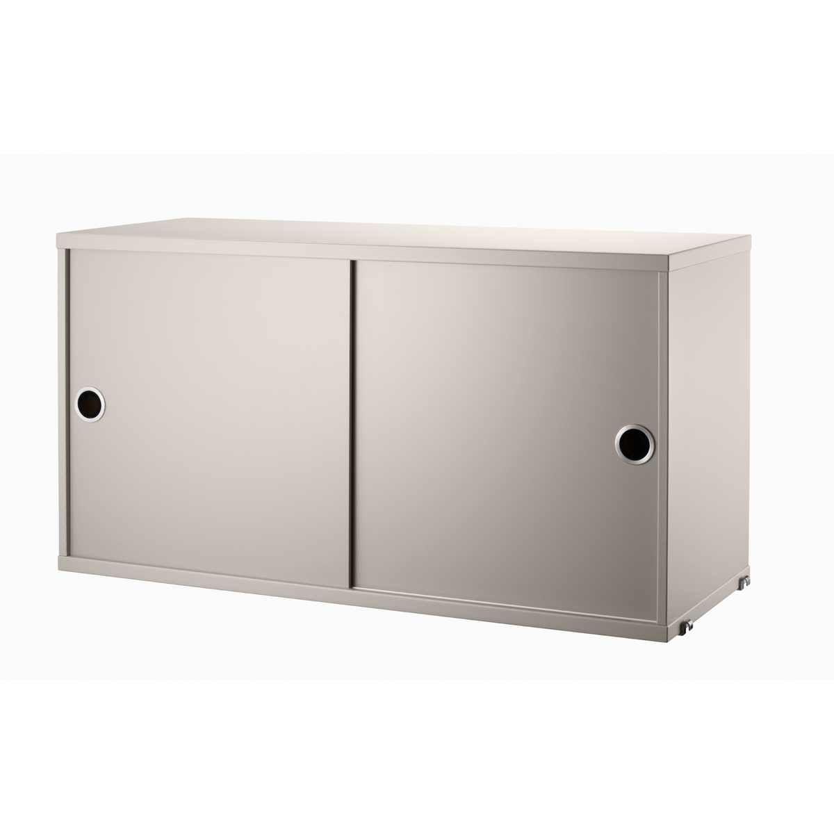 Cabinet with Sliding Doors w78 x d30 x h42 cm Beige