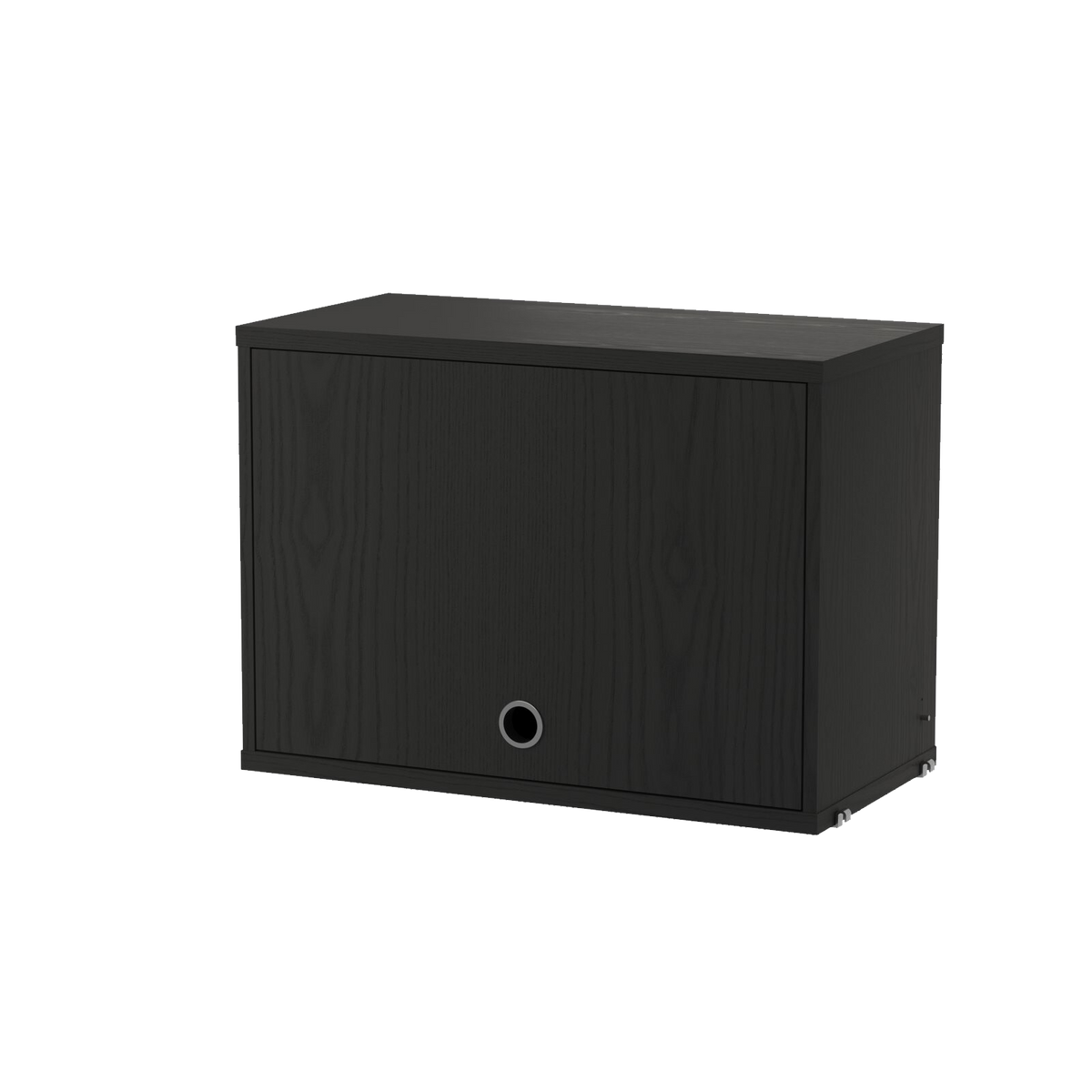 Cabinet with Flip Door w58 x d30 x h42 cm Black stained ash