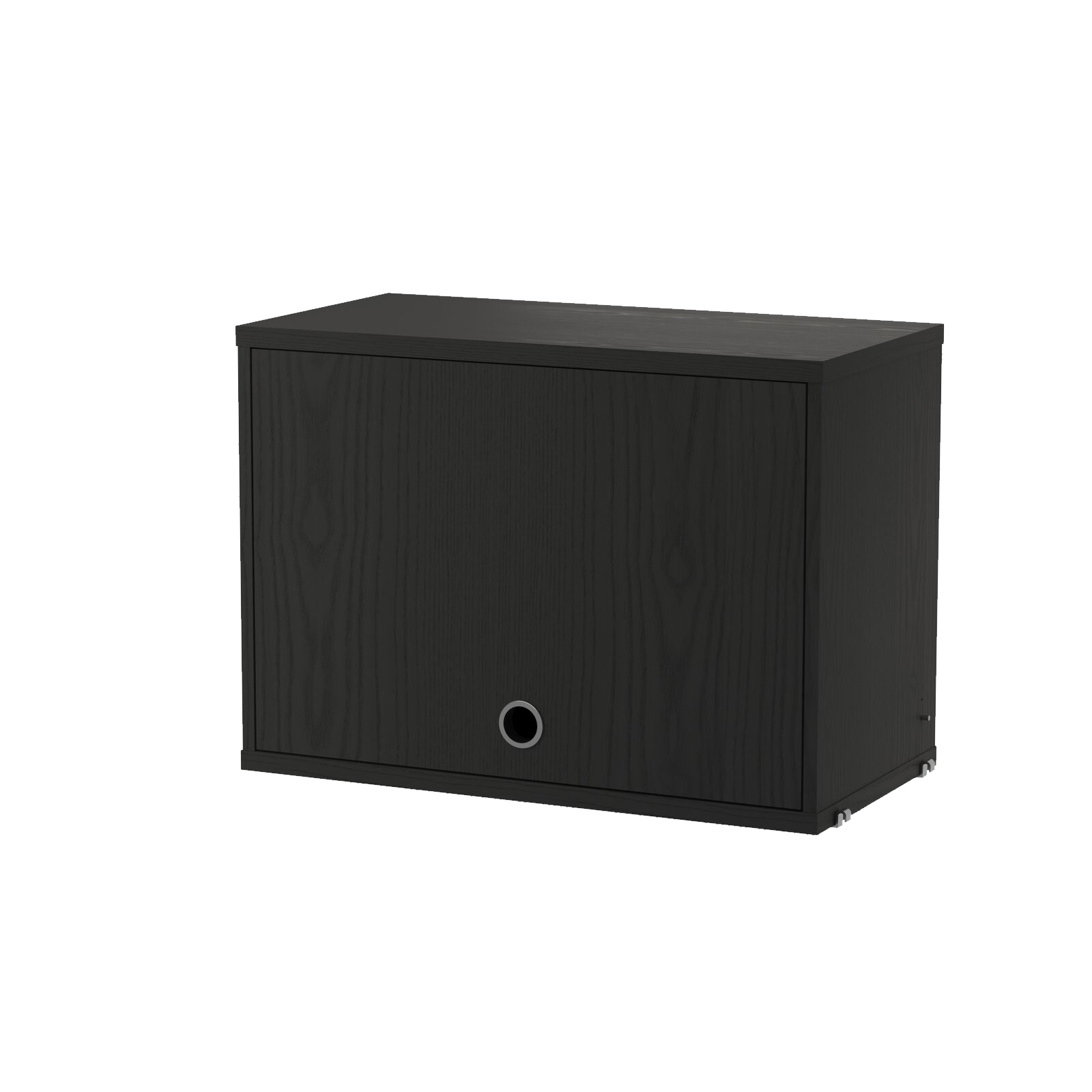 Cabinet with Flip Door w58 x d30 x h42 cm Black stained ash