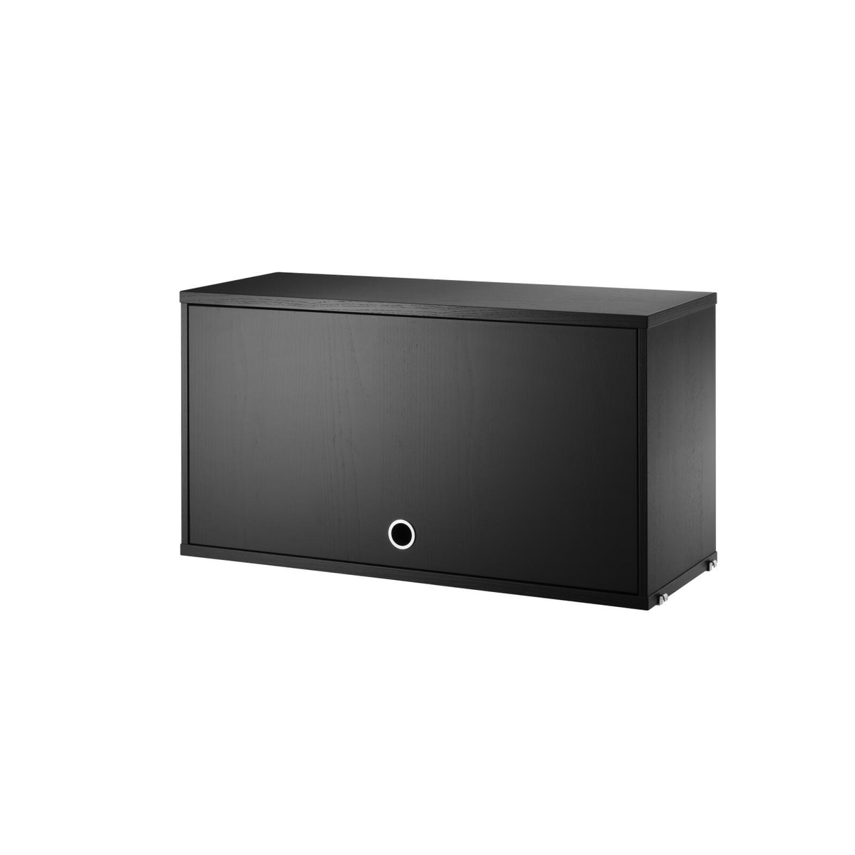 Armoire avec porte à battants w78 x d30 x h42 cm Noir ébène