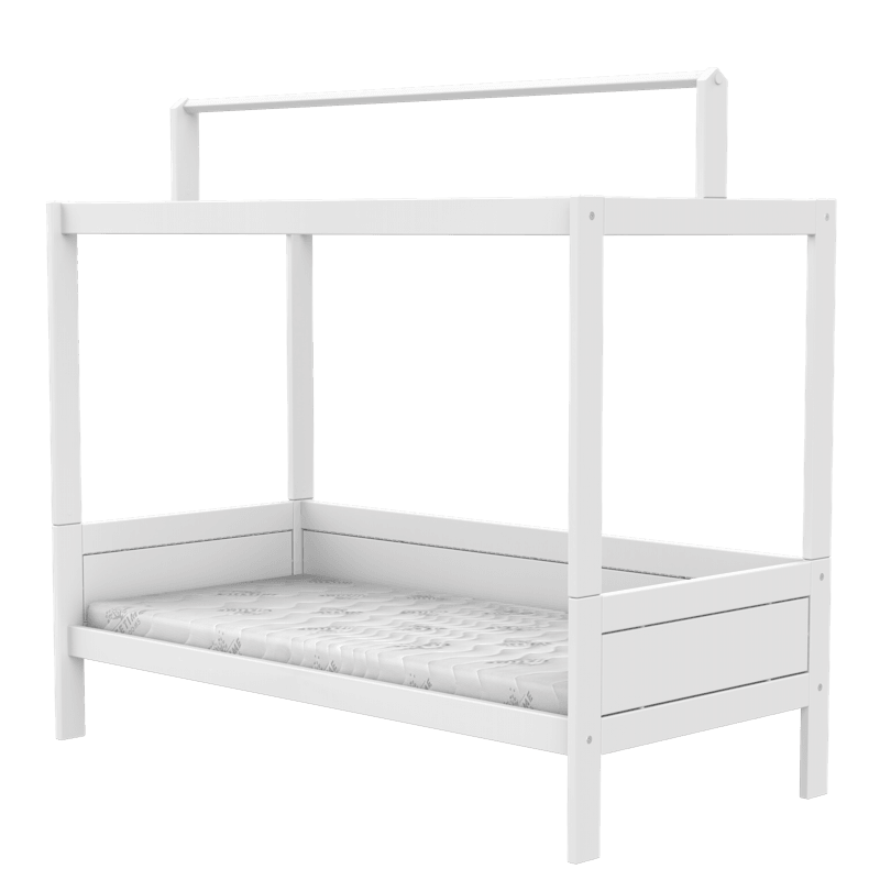 Lifetime Kidsrooms Lit d'enfant avec support pour toit en toile - Original Blanc