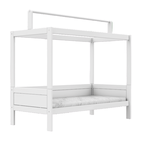 Lifetime Kidsrooms Lit d'enfant avec support pour toit en toile - Original Blanc