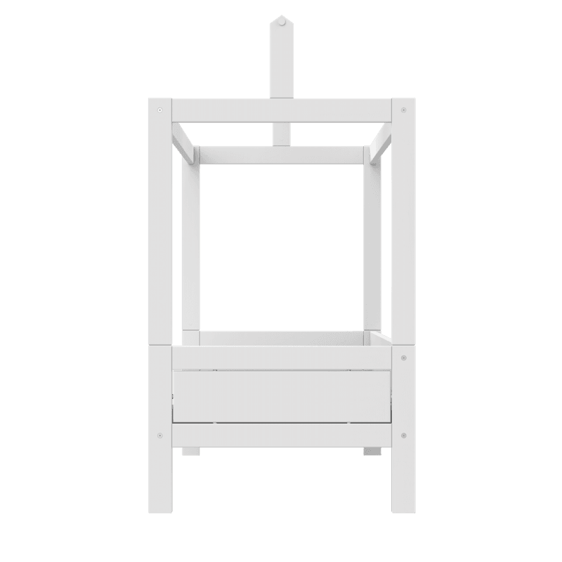 Lifetime Kidsrooms Lit d'enfant avec support pour toit en toile - Original Blanc