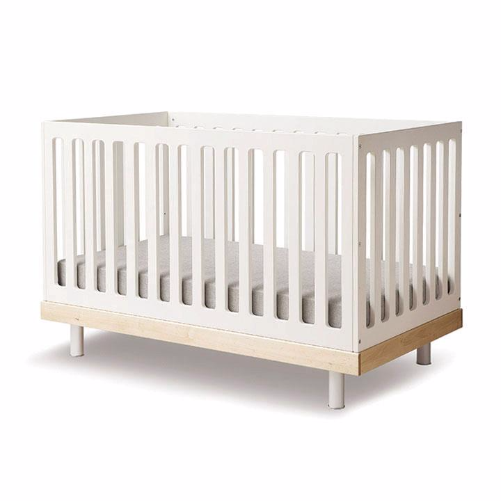 Oeuf NYC Classic crib, white / walnut