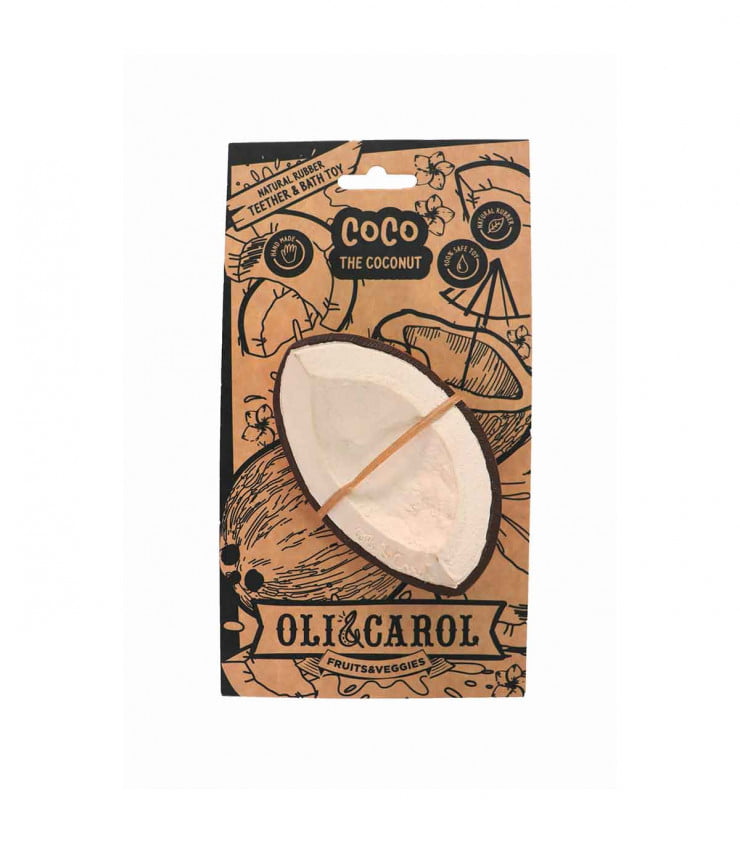 Oli & Carol Coco the Coconut teething ring & bath toy