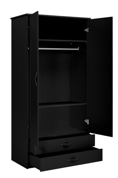 Lifetime Kidsrooms Wardrobe with 2 doors - BLACK EDITION - Cool Kids