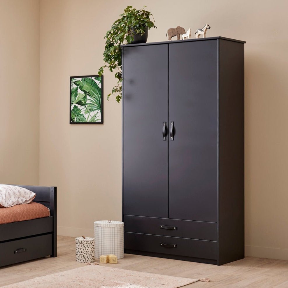 Armadio a 2 ante Lifetime Kidsrooms - BLACK EDITION - Cool Kids