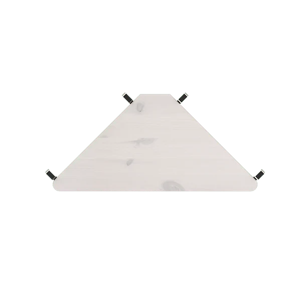 Lifetime Kidsrooms corner shelf for children's beds Whitewash