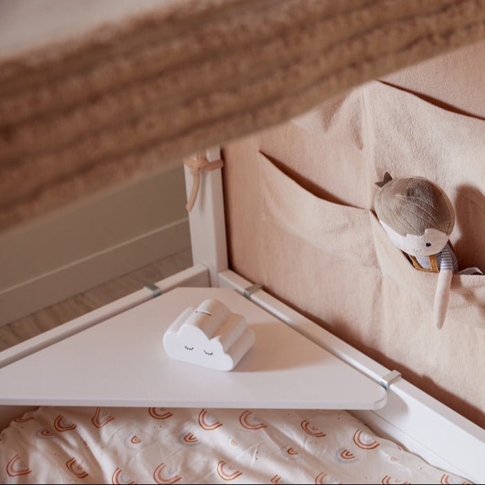 Lifetime Kidsrooms Étagère d'angle pour lit d'enfant Blanc