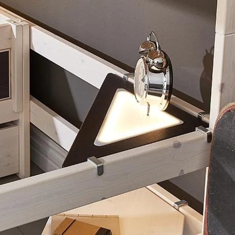 Lifetime Kidsrooms Black corner shelf with LED light black