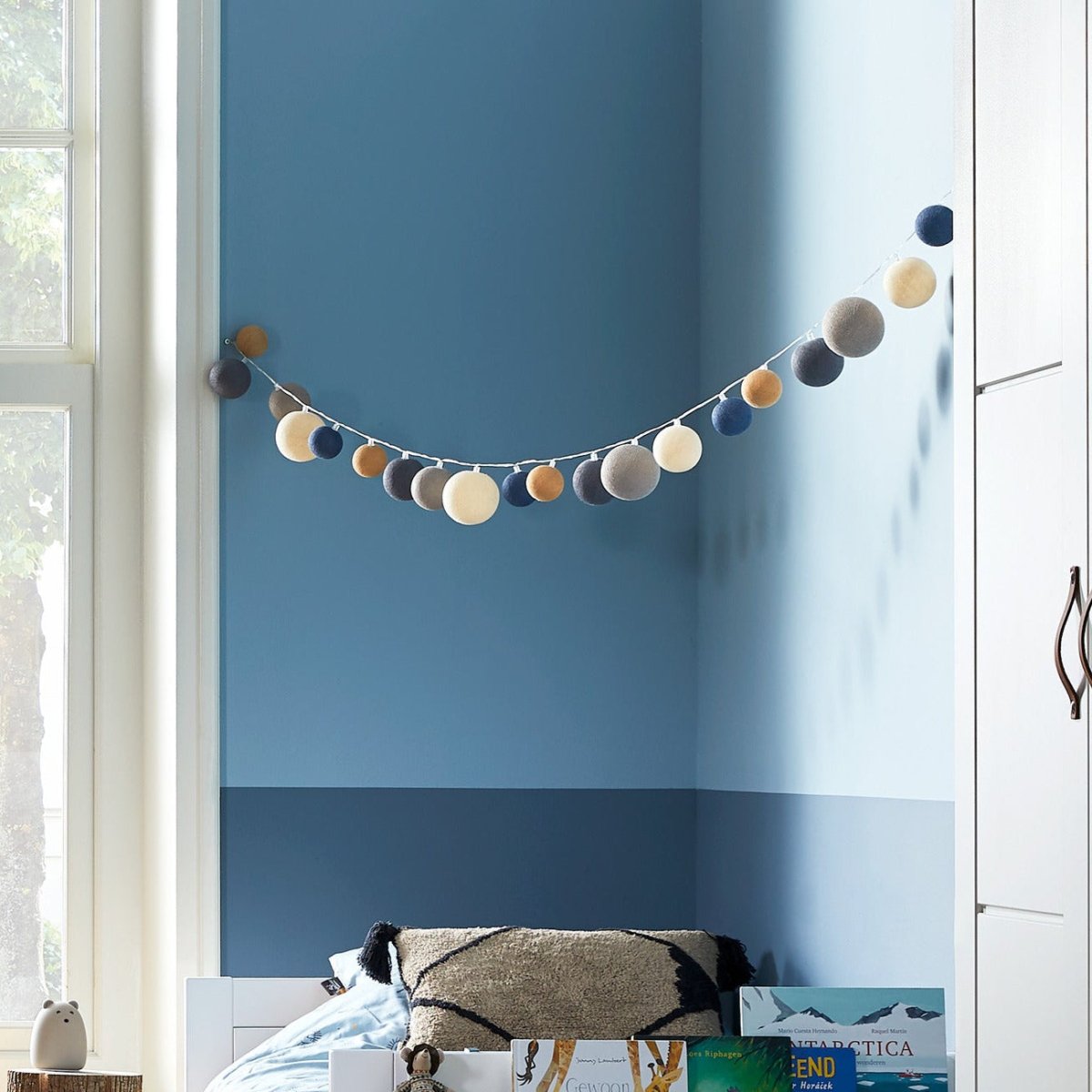 Lifetime Kidsrooms Guirlande lumineuse avec boules de coton - Beach Blue